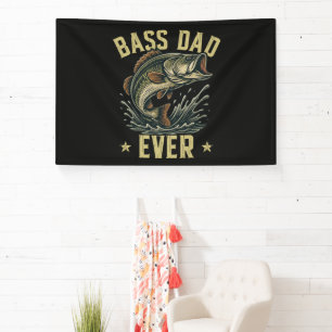 Banderoles Papa de basse à jamais Pêcheur Fête des Pères