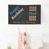 Banderoles Papa de joyeux anniversaire (En situation)