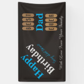 Banderoles Papa de joyeux anniversaire (Vertical)