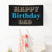 Banderoles Papa de joyeux anniversaire occidental (En situation)