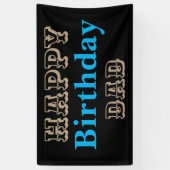 Banderoles Papa de joyeux anniversaire occidental (Vertical)