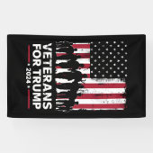 Banderoles Papa Grand-Père Anciens Combattants Pour Trump 202 (Horizontal)