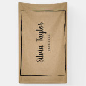 Banderoles papier artisanal simple Écran d'oreille ajouter le (Vertical)