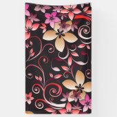 Banderoles Papier peint fleurs 7 (Vertical)