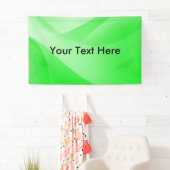 Banderoles Papier peint vert (En situation)