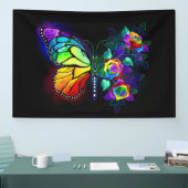 Banderoles Papillon arc-en-ciel (Salon professionnel)