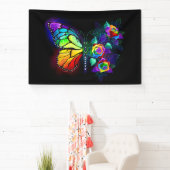 Banderoles Papillon arc-en-ciel (Insitu)