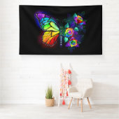 Banderoles Papillon arc-en-ciel (Insitu)