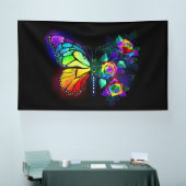 Banderoles Papillon arc-en-ciel (Salon professionnel)