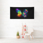 Banderoles Papillon arc-en-ciel (Insitu)