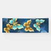 Banderoles Papillons dorés (Horizontal)