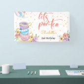 Banderoles Par-thé, anniversaire de enfant de thé (Salon professionnel)