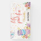 Banderoles Par-thé, anniversaire de enfant de thé (Verticale)