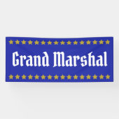 Banderoles Parade Grand Maréchal aux étoiles d'or (Horizontal)