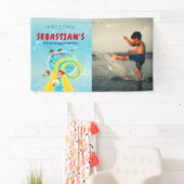Banderoles Parc aquatique Splash Waterslide Affiche de bienve (En situation)