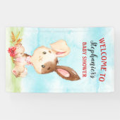 Banderoles Parc de Baby showers de Bunny Watercolor (Horizontal)