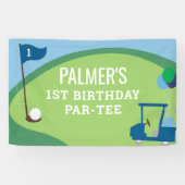 Banderoles Parcours d'anniversaire de golf Grand panneau Bann (Horizontal)