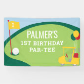 Banderoles Parcours d'anniversaire de golf Grand panneau Bann (Horizontal)
