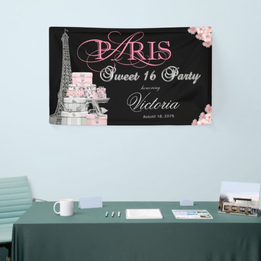 Banderoles Paris Sweet 16 Party (Salon professionnel)