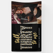 Banderoles Parle-moi TRENTE ! Photo du 30e anniversaire de la (Vertical)