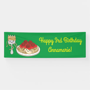 Banderoles Parti Anniversaire de enfant de Cute Spaghetti Kaw