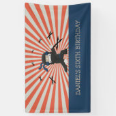 Banderoles Parti Anniversaire de enfant guerrier de Cute Ninj (Vertical)