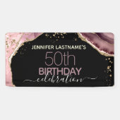 Banderoles Parti Budget du 50e anniversaire de l'âge (Horizontal)