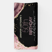 Banderoles Parti Budget du 50e anniversaire de l'âge (Verticale)