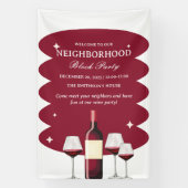 Banderoles Parti de l'édifice du quartier de Red Wine (Verticale)