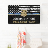 Banderoles Parti de l'officier de police chargé de l'applicat (En situation)