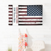 Banderoles Parti du drapeau américain de la retraite militair (En situation)