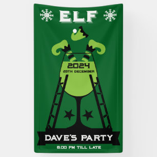 Banderoles Parti Elf Xmas