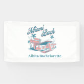Banderoles parti miami bachelorette (Horizontal)