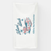 Banderoles parti miami bachelorette (Verticale)