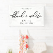 Banderoles Parti noir et blanc (En situation)