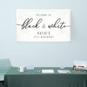 Banderoles Parti noir et blanc (Salon professionnel)