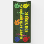 Banderoles Parti Vert de l'Armée de terre (Vertical)