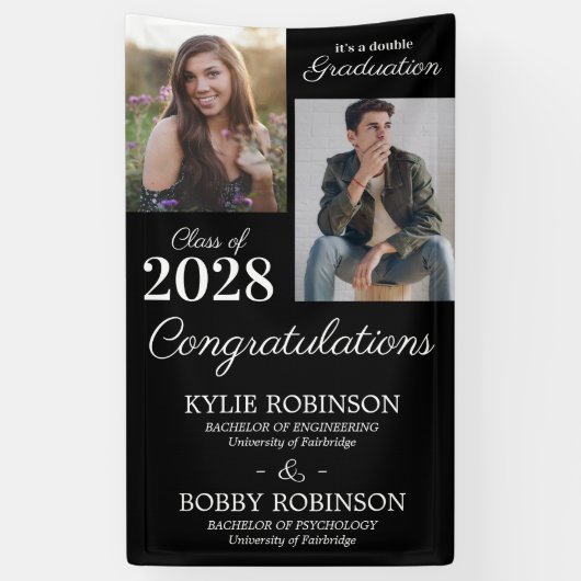 Banderoles Partie conjointe de l'obtention du diplôme (Vertical)