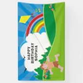 Banderoles Partie d'anniversaire de enfant de vol de (Vertical)