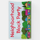 Banderoles Partie de bloc de voisinage (Vertical)