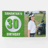 Banderoles partie de golf d'anniversaire dame ! (Horizontal)