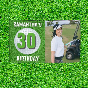 Banderoles partie de golf d'anniversaire dame !