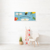 Banderoles Partie de message personnalisé à thème de bogue (En situation)