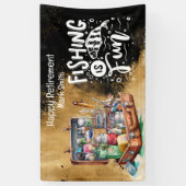 Banderoles Partie de retraite du pêcheur (Vertical)