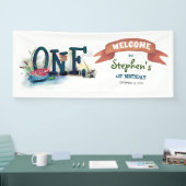 Banderoles Partie Pêche 1er anniversaire fête (Salon professionnel)