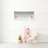 Banderoles Parties scintillant à goutte d'argent Deux photo 9 (En situation)