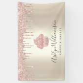 Banderoles Parties scintillant Cupcake rose Drivers Pâtisseri (Vertical)