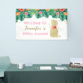 Banderoles Parties scintillant d'ananas en or Fête des mariée (Salon professionnel)