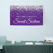 Banderoles Parties scintillant d'argent sur le Sweet sixteen  (Salon professionnel)