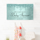 Banderoles Parties scintillant de la pointe de dérive | Aqua  (En situation)